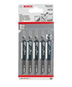 Bộ 5 cây lưỡi cưa lọng Bosch T 111 C (2608630033)