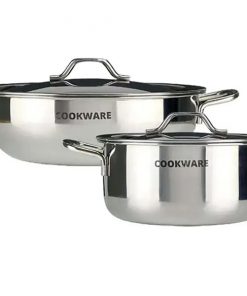 Bộ nồi chảo inox 2 món Sharp Z-PR-J03