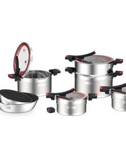 Bộ Nồi Chảo Inox Liền Khối Elmich Milano EL-8272