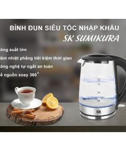 Bình đun siêu tốc Sumikura 1.8 lít SKK-5807 [Bình đun thủy tinh]