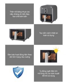 Nồi chiên không dầu BlueStone 7 lít AFB-5858