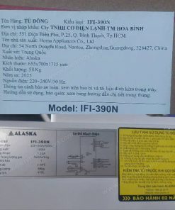 Tủ đông đứng Alaska Inverter 390 lít IFI-390N