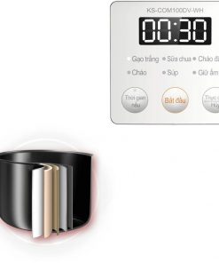 Nồi cơm điện tử Sharp 1 lít KS-COM100DV-WH