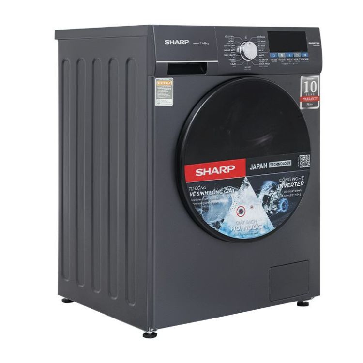 Máy giặt Sharp Inverter 11Kg ES-FM110CB-SB
